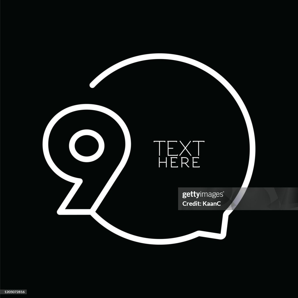 Step Image Number Step Number Stock Illustration Speech Bubble Vector High-Res Vector ...