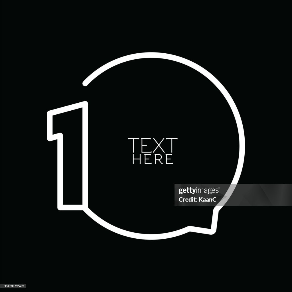 Step Image Number Step Number Stock Illustration Speech Bubble Vector High-Res Vector ...