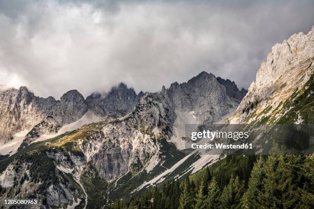 wilder kaiser, kaiser mountains, tyrol, austria - kaiser stockfoto's en -beelden