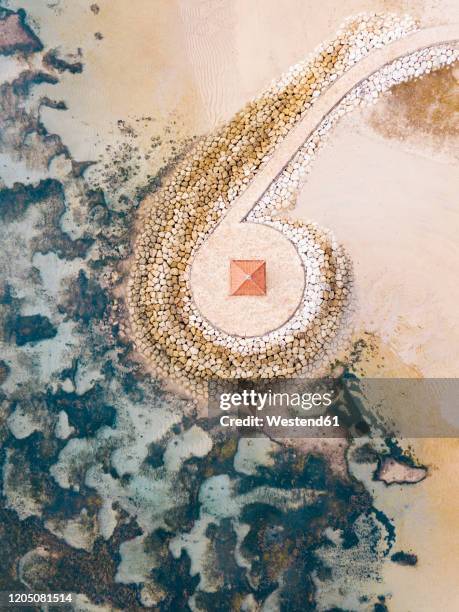 indonesia, bali, sanur, aerial view of beach - sanur bildbanksfoton och bilder