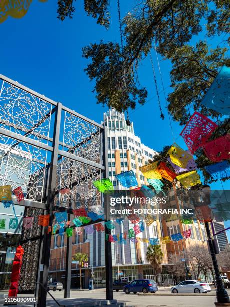 historic market square in san antonio - market square stock pictures, royalty-free photos & images