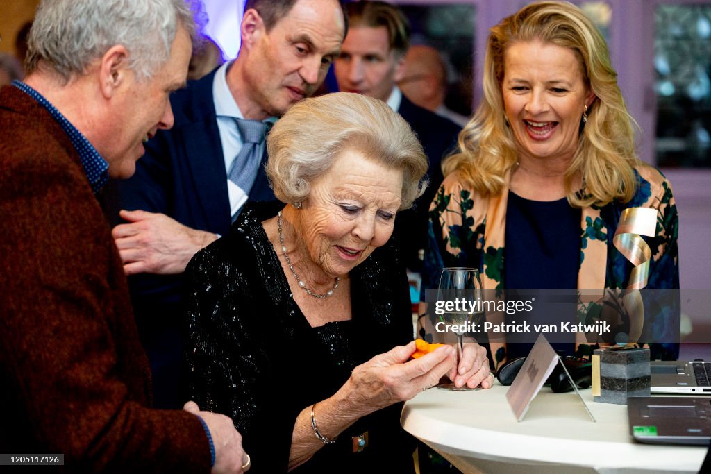 Princess Mabel And Princess Beatrix At Prince Friso Award In Delft