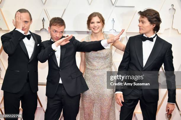 Bartosz Bielenia, Tomasz Zietek, director Jan Komasa and Eliza Rycembel attend the 92nd Annual Academy Awards at Hollywood and Highland on February...