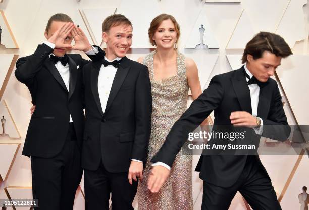 Bartosz Bielenia, Tomasz Zietek, director Jan Komasa and Eliza Rycembel attend the 92nd Annual Academy Awards at Hollywood and Highland on February...