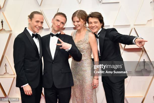 Bartosz Bielenia, Tomasz Zietek, director Jan Komasa and Eliza Rycembel attend the 92nd Annual Academy Awards at Hollywood and Highland on February...