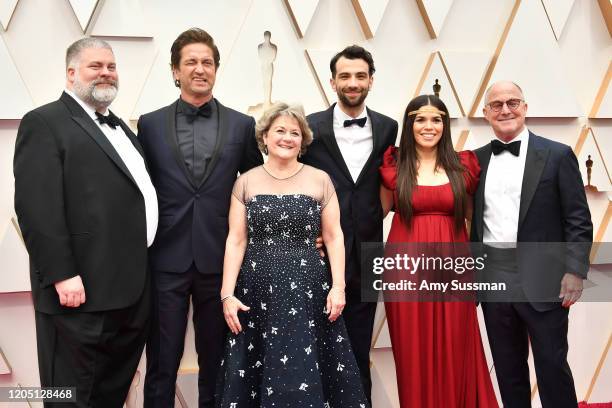 Director Dean DeBlois, Gerard Butler, producer Bonnie Arnold, Jay Baruchel, America Ferrera, and producer Bradford Lewis attend the 92nd Annual...