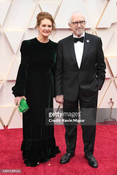 Kate Fahy and Jonathan Pryce attend the 92nd Annual Academy Awards at Hollywood and Highland on February 09, 2020 in Hollywood, California.