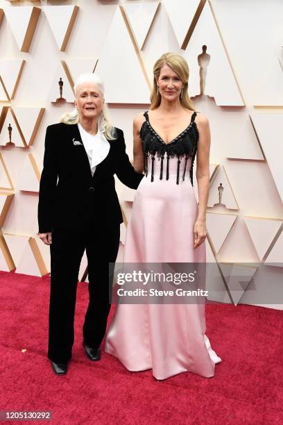 Diane Ladd and Laura Dern attends the 92nd Annual Academy Awards at Hollywood and Highland on February 09, 2020 in Hollywood, California.