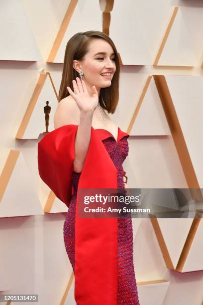 Kaitlyn Dever attends the 92nd Annual Academy Awards at Hollywood and Highland on February 09, 2020 in Hollywood, California.