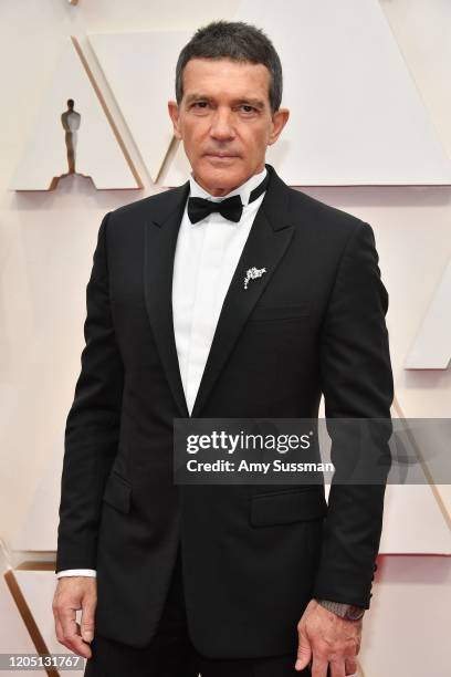 Antonio Banderas attends the 92nd Annual Academy Awards at Hollywood and Highland on February 09, 2020 in Hollywood, California.