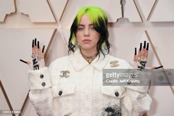 Billie Eilish attends the 92nd Annual Academy Awards at Hollywood and Highland on February 09, 2020 in Hollywood, California.