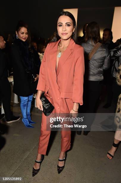 Andi Dorfman attends the Dennis Basso fashion show during February 2020 - New York Fashion Week: The Shows at Gallery I at Spring Studios on February...