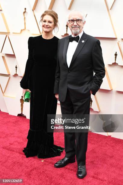 Kate Fahy and Jonathan Pryce attend the 92nd Annual Academy Awards at Hollywood and Highland on February 09, 2020 in Hollywood, California.