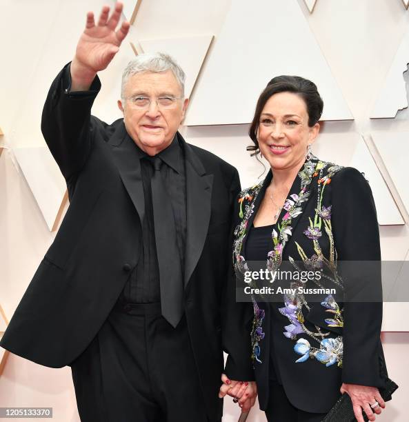 Recording artist Randy Newman and producer Gretchen Preece attends the 92nd Annual Academy Awards at Hollywood and Highland on February 09, 2020 in...