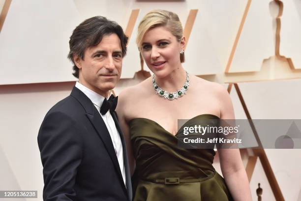 Directors Noah Baumbach and Greta Gerwig attend the 92nd Annual Academy Awards at Hollywood and Highland on February 09, 2020 in Hollywood,...