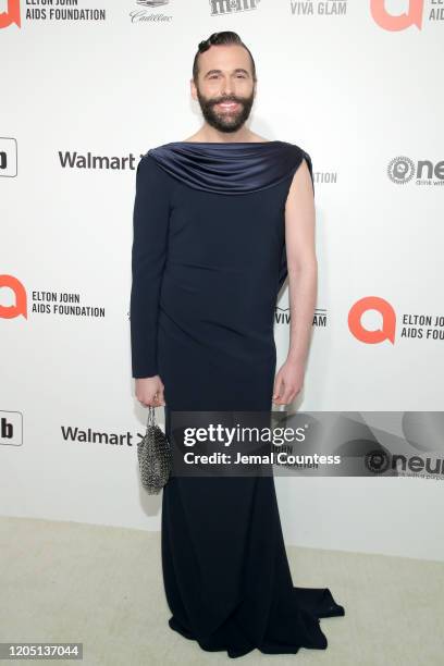 Jonathan Van Ness attends the 28th Annual Elton John AIDS Foundation Academy Awards Viewing Party sponsored by IMDb, Neuro Drinks and Walmart on...