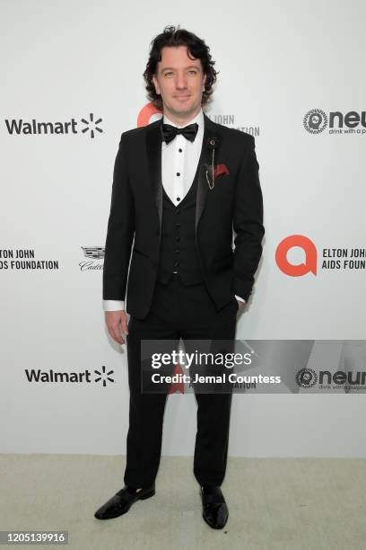 Chasez attends the 28th Annual Elton John AIDS Foundation Academy Awards Viewing Party sponsored by IMDb, Neuro Drinks and Walmart on February 09,...