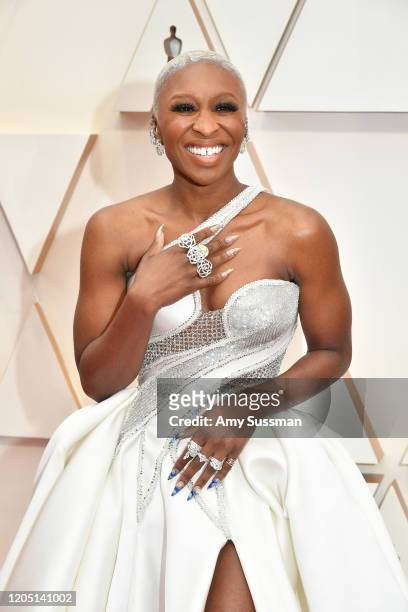 Cynthia Erivo attends the 92nd Annual Academy Awards at Hollywood and Highland on February 09, 2020 in Hollywood, California.