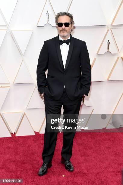 Joaquin Phoenix attends the 92nd Annual Academy Awards at Hollywood and Highland on February 09, 2020 in Hollywood, California.