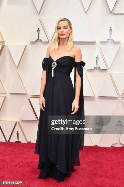 Margot Robbie attends the 92nd Annual Academy Awards at Hollywood and Highland on February 09, 2020 in Hollywood, California.