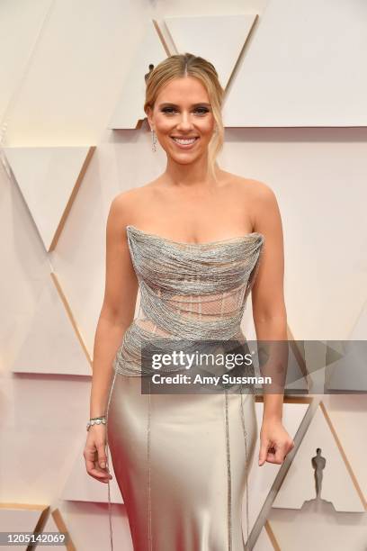 Scarlett Johansson attends the 92nd Annual Academy Awards at Hollywood and Highland on February 09, 2020 in Hollywood, California.