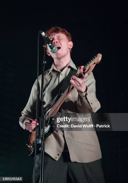 King Krule performs at L'Olympia on March 4, 2020 in Paris, France.