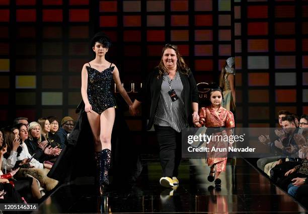 Designer Eni Hegedus- Buiron and models walk the runway during Lulu Et Gigi At New York Fashion Week Powered By Art Hearts Fashion NYFW 2020 at The...