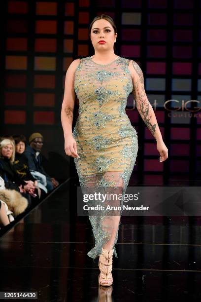 Model walks the runway during Lulu Et Gigi At New York Fashion Week Powered By Art Hearts Fashion NYFW 2020 at The Angel Orensanz Foundation on...