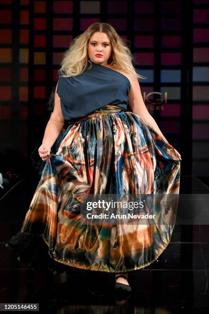 Model walks the runway during Lulu Et Gigi At New York Fashion Week Powered By Art Hearts Fashion NYFW 2020 at The Angel Orensanz Foundation on...