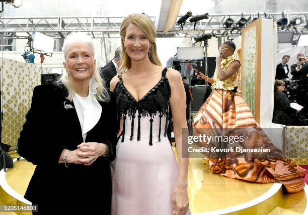 Diane Ladd and Laura Dern attends the 92nd Annual Academy Awards at Hollywood and Highland on February 09, 2020 in Hollywood, California.