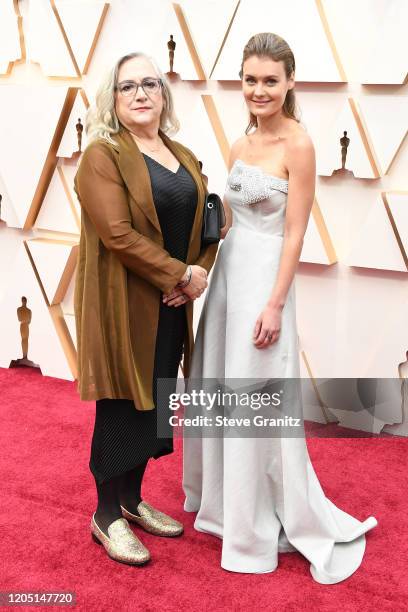 Director Carol Dysinger and director Elena Andreicheva attend the 92nd Annual Academy Awards at Hollywood and Highland on February 09, 2020 in...