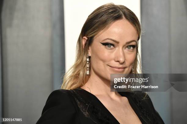 Olivia Wilde attends the 2020 Vanity Fair Oscar Party hosted by Radhika Jones at Wallis Annenberg Center for the Performing Arts on February 09, 2020...