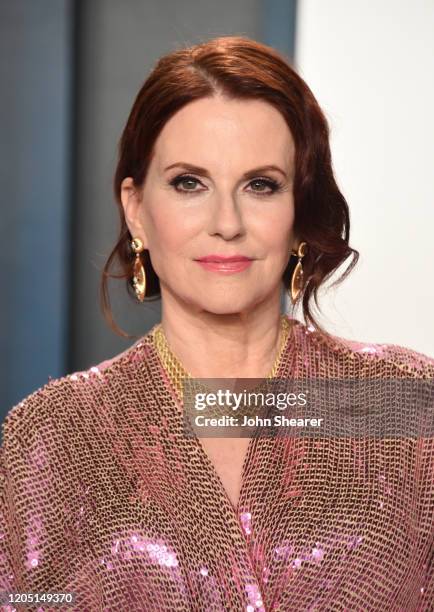 Megan Mullally attends the 2020 Vanity Fair Oscar Party hosted by Radhika Jones at Wallis Annenberg Center for the Performing Arts on February 09,...