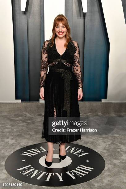 Bryce Dallas Howard attends the 2020 Vanity Fair Oscar Party hosted by Radhika Jones at Wallis Annenberg Center for the Performing Arts on February...