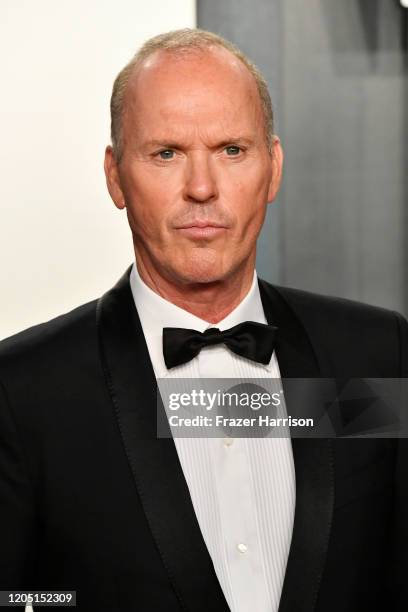 Michael Keaton attends the 2020 Vanity Fair Oscar Party hosted by Radhika Jones at Wallis Annenberg Center for the Performing Arts on February 09,...