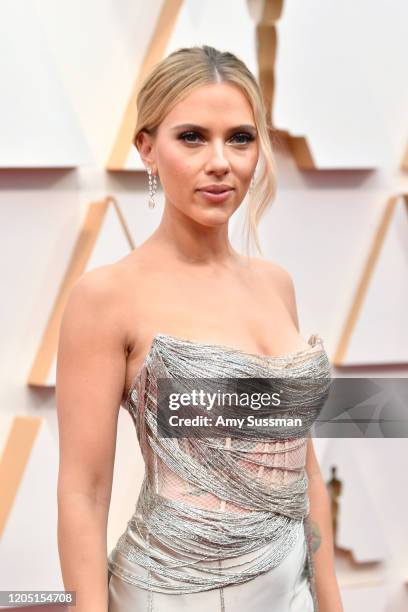 Scarlett Johansson attends the 92nd Annual Academy Awards at Hollywood and Highland on February 09, 2020 in Hollywood, California.