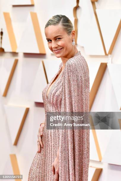 Brie Larson attends the 92nd Annual Academy Awards at Hollywood and Highland on February 09, 2020 in Hollywood, California.