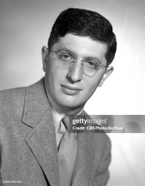 Portrait of Bernard Herrmann, conductor of the Columbia Broadcasting Symphony Orchestra. His music is heard over CBS Radio. New York, NY. August 1,...