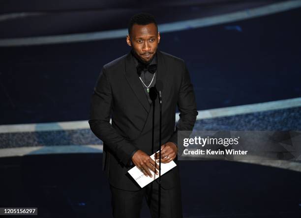 Mahershala Ali speaks onstage during the 92nd Annual Academy Awards at Dolby Theatre on February 09, 2020 in Hollywood, California.