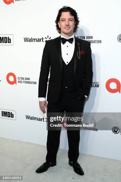 Chasez walks the red carpet at the Elton John AIDS Foundation Academy Awards Viewing Party on February 09, 2020 in Los Angeles, California.