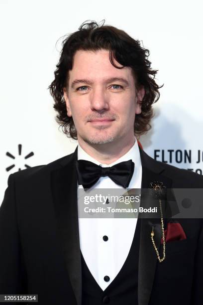 Chasez walks the red carpet at the Elton John AIDS Foundation Academy Awards Viewing Party on February 09, 2020 in Los Angeles, California.