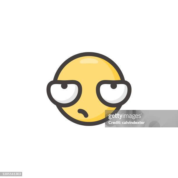 ilustrações, clipart, desenhos animados e ícones de emoticon design de olhos grandes bonitos - disappointing phone