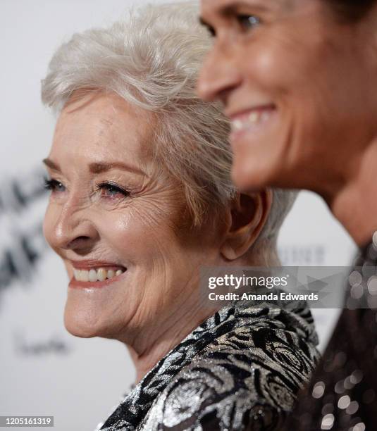 Actress Lee Meriwether and her daughter Lesley Aletter attend the 5th Annual Roger Neal and Maryanne Lai Oscar Viewing Dinner-Icon Awards and After...