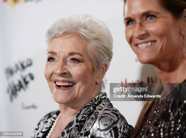 Actress Lee Meriwether and her daughter Lesley Aletter attend the 5th Annual Roger Neal and Maryanne Lai Oscar Viewing Dinner-Icon Awards and After...
