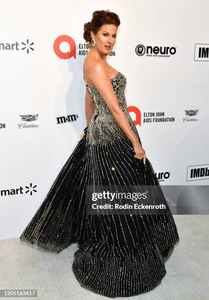 Hilary Roberts attends the 28th Annual Elton John AIDS Foundation Academy Awards Viewing Party Sponsored By IMDb And Neuro Drinks on February 09,...