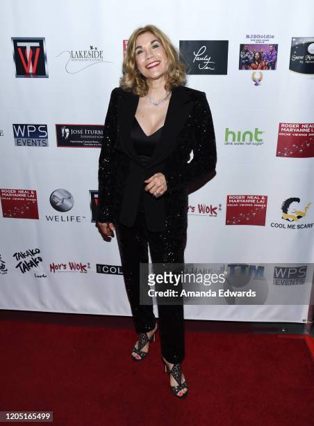 Model Barbi Benton attends the 5th Annual Roger Neal and Maryanne Lai Oscar Viewing Dinner-Icon Awards and After Party at The Hollywood Museum on...