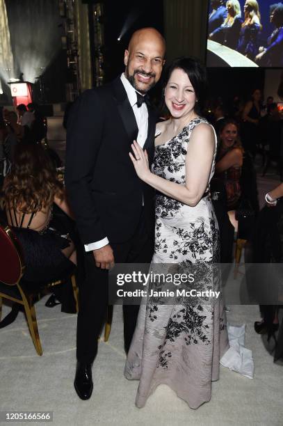 Keegan-Michael Key and Elle Key attend the 28th Annual Elton John AIDS Foundation Academy Awards Viewing Party sponsored by IMDb, Neuro Drinks and...