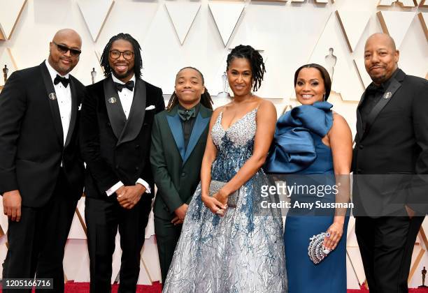 Director Matthew A. Cherry , producer Karen Rupert Toliver , and Deandre Arnold attend the 92nd Annual Academy Awards at Hollywood and Highland on...
