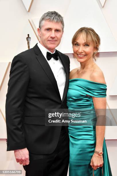 Special Effects Supervisor Dominic Tuohy and guest attends the 92nd Annual Academy Awards at Hollywood and Highland on February 09, 2020 in...