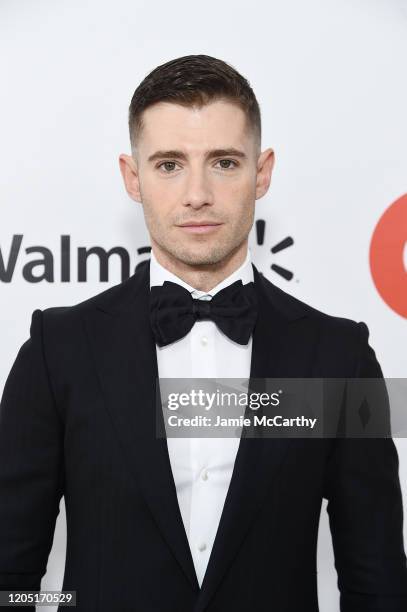 Julian Morris attends the 28th Annual Elton John AIDS Foundation Academy Awards Viewing Party sponsored by IMDb, Neuro Drinks and Walmart on February...